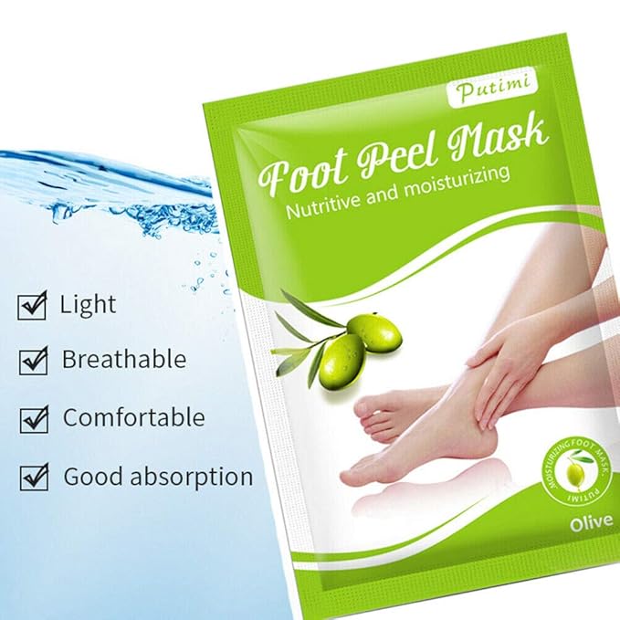 Magik Foot Peeling Mask Baby Soft Cracked Heels Remove Dead Skin Calluses (Rose, 2 Pairs)
