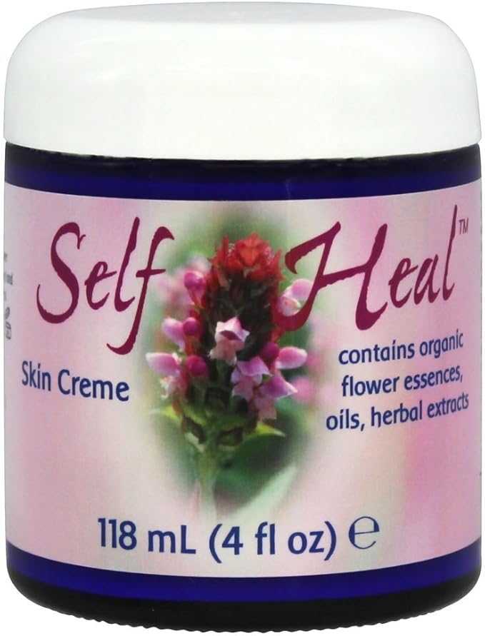 Flower Essence Services Self-Heal Cream Jar, 4 Ounce