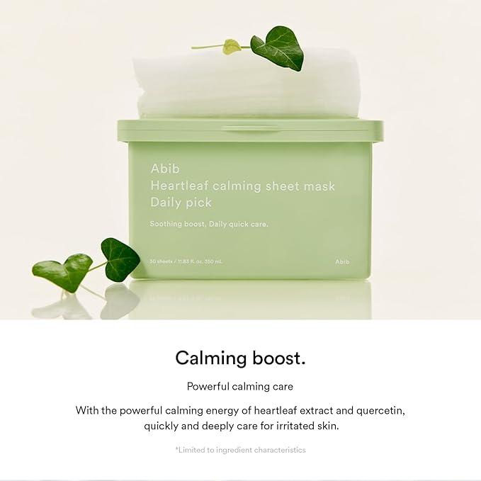 Abib Heartleaf Sheet Mask Daily Pick (30 Sheets)