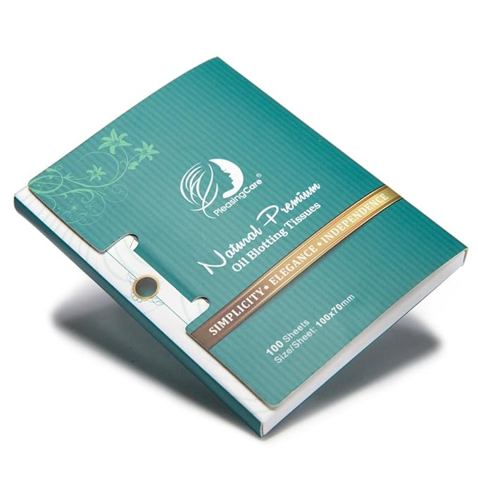 Oil Blotting Sheets for Face, 600 Sheets (6 Packs of 100) - Natural Bamboo Charcoal Blotting Papers for Oily Skin, Shine Control & Makeup Touch Up, Easy Take Out Design Patent Oil Absorbing Paper