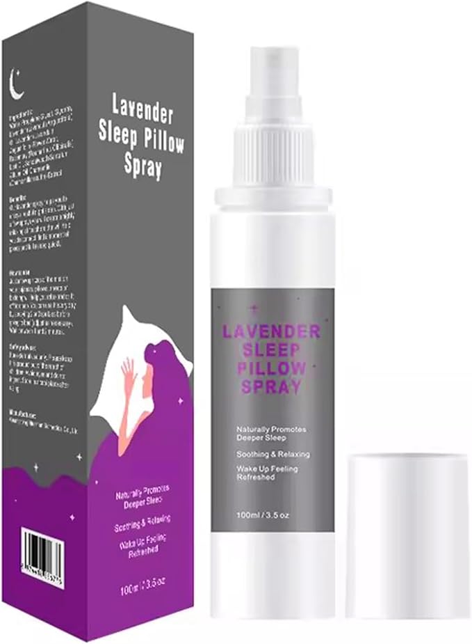 Lavender Sleep Spray 100ml by Nielies – Deep Rest Pillow Mist for Bed, Linen & Curtains – Long Lasting Calming Bedroom Fragrance
