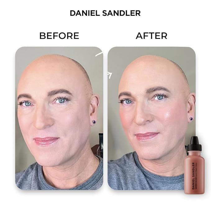 Daniel Sandler Watercolor Liquid Blush — Buildable, Blendable & Long-Lasting Liquid Blush for Cheeks, Lips, & Eyes — Lightweight & Water Resistant — For All Skin Types — Caress
