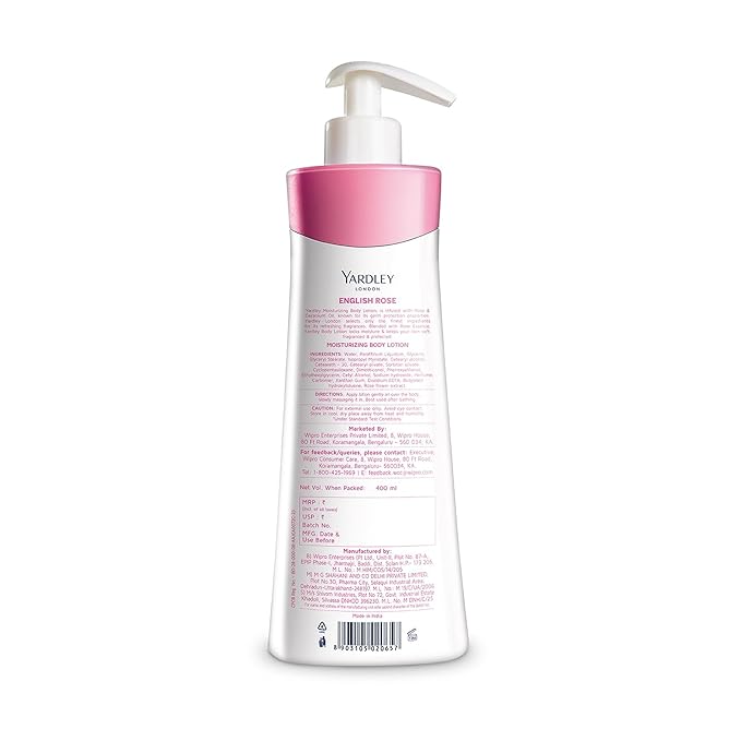 YARDLEY LONDON - English Rose Moisturizing Body Lotion 400 ml