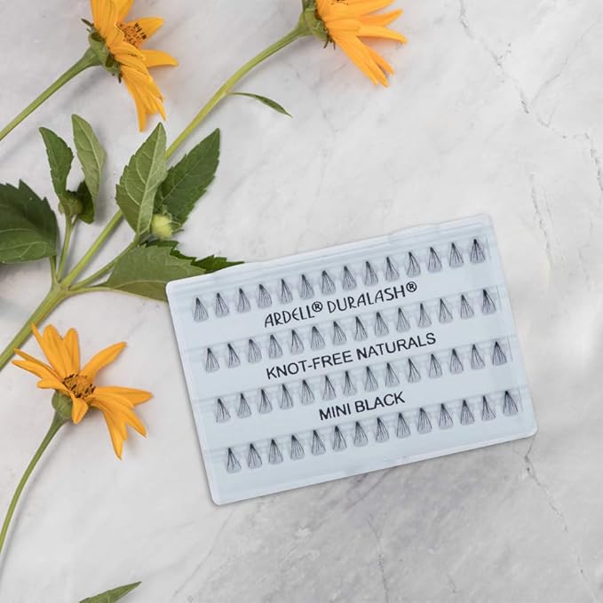 Ardell Individual Lashes False Eyelashes Mini Black - Extra Short Eyelash Extensions DIY Lash Clusters, 4 Pack