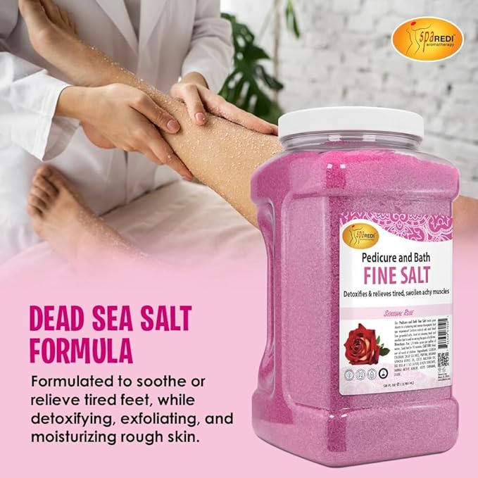 Sensual Rose Detox Foot Soak | Professional Spa-Grade Treatment | Real Mineral Detox for a Genuine Spa Experience & Visibly Transformed Feet (128oz / 10.5 lbs)