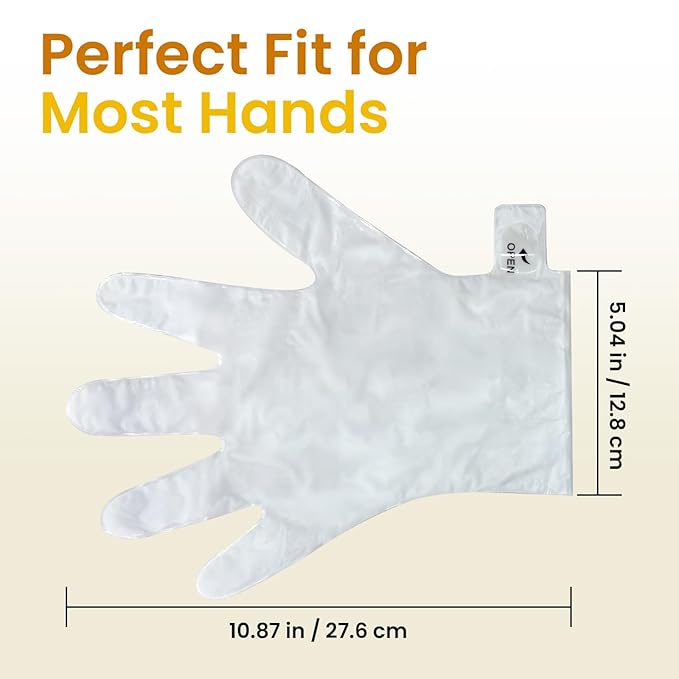 BLOOMORA Repairing Hand Mask for Dry Cracked Hands, Hand Masks with Shea Butter, Jojoba Oil & Vitamin E, Moisturizing Gloves, Skin Care Gifts for Women & Men, Self Care Gifts for Women (2 Pairs)