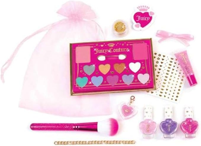 Make It Real: Juicy Couture Luxe Cosmetic Set - Lip Gloss Charm Bracelet, Nail Polish, Eyeshadow, Head to Toe Glam, Makeup Kit, Girls & Kids Ages 8+