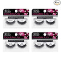Ardell False Eyelashes Double Up 208 - Black, Dramatic Volume, Full Strip, Flared & Thick Lashes for a Bold Look, 4 Pack