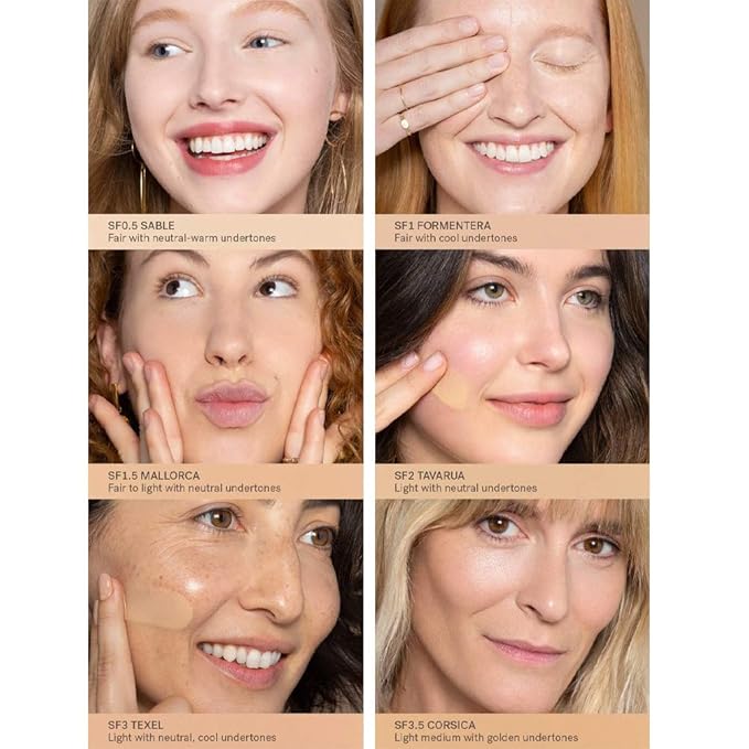 ILIA - True Skin Serum Foundation | Non-comedogenic, Cruelty-Free, Vegan, Weightless Feel, Buildable Coverage, Safe For Sensitive Skin (Salina, Light-Medium with Neutral Undertones SF5)