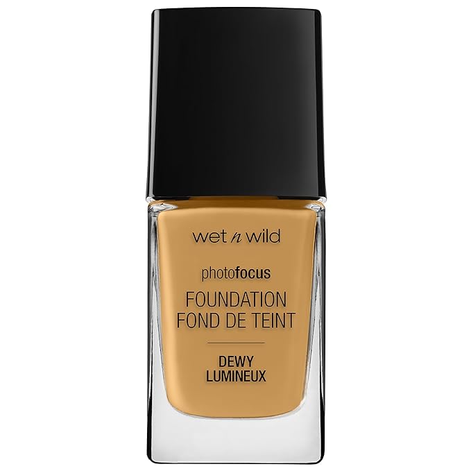 wet n wild Photo Focus Dewy Liquid Foundation Makeup, Caramel (Pack of 2)