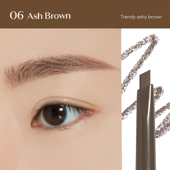 ETUDE Drawing Eye Brow Pro (Ash Brown) Eyebrow Pencil for women, Microblading, Long Lasting, Soft Textured Natural Daily Look, Korean Makeup, Beauty (0.008 Ounce)