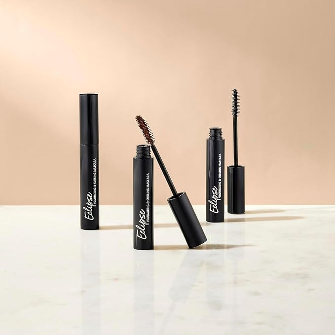 Lune+Aster Eclipse Volumizing & Curling Mascara - Black - Volumizing & curling vegan tubular mascara that won't smudge, yet removes easily with warm water