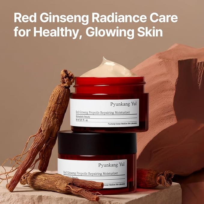 Pyunkang Yul PKY Red Ginseng Propolis Repairing Cream for Barrier Strengthening & Lasting Moisture, Ceramide-Rich Cream, Korean Skincare (1.01 Fl. oz)