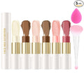 8 PCS Contour Stick Makeup Contour Kit,Double-ended Design with Highlighter,Blush and Bronzer Stick,Lightweight,Easy to Sculpt,Create a Matte and Dewy Finishing Makeup（Set B）