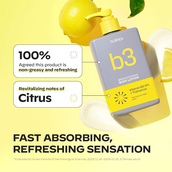 Niacinamide 5% Brightening Body Lotion (10.14 fl oz / 300ml) – Even Skin Tone Antioxidant-Rich Lotion for Women, Vitamin C Lotion for Radiant Skin, Body Moisturizer, Korean Skincare