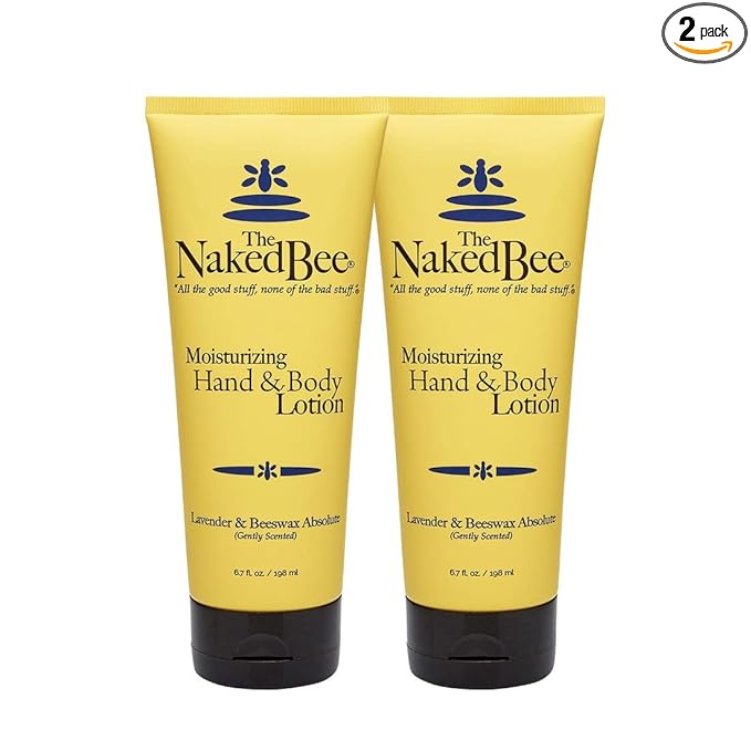 The Naked Bee Lavender & Beeswax Absolute Hand and Body Lotion, 6.7oz - 2 Pack