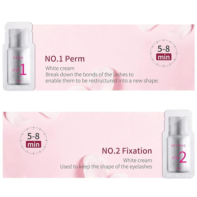 2026 Upgraded Fast Perm Lash Lift Kit Eyelash Perm Kit Perm&Setting Lotion (Quantity: 2×5 Packs)