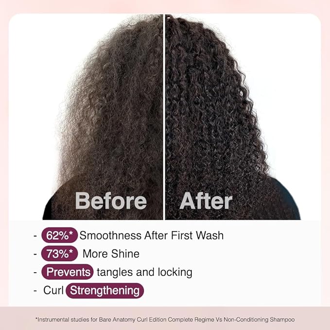 Bare Anatomy Curl Defining Shampoo | Curl Retention & 2X Frizz Protection For 48 Hours | Powered By Coconut Oil, Hyaluronic Acid & Castor Oil | Sulphate & Paraben Free | Women & Men | 250 ml