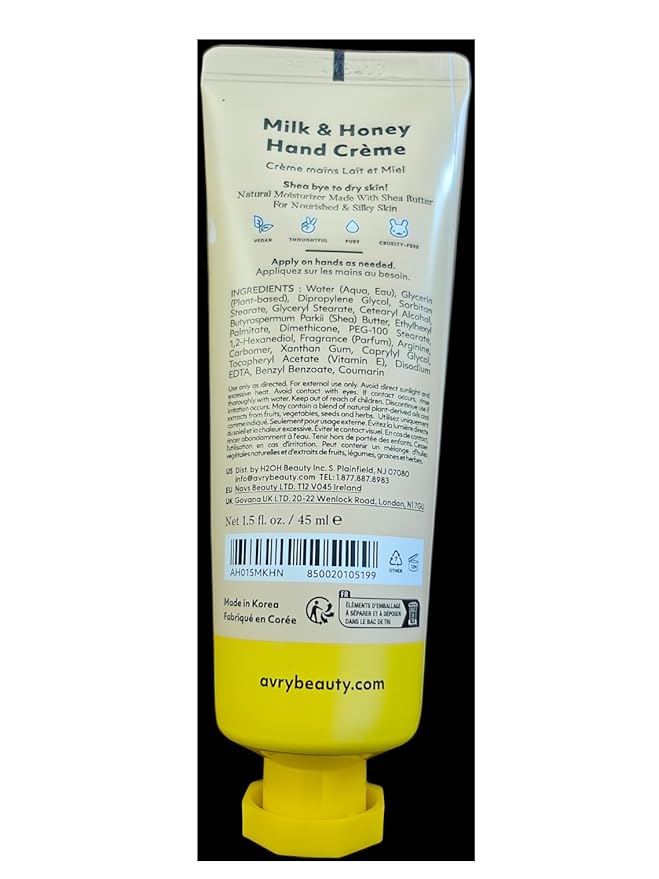 AVRYBEAUTY Milk & Honey 1.5oz Shea Butter Lotion, 6 pack- Milk And Honey, Milk And Honey Scented, Natural Scents, Vegan Lotion, Moisturizing, Spa, Relaxation, Hand Lotion, Hand Care
