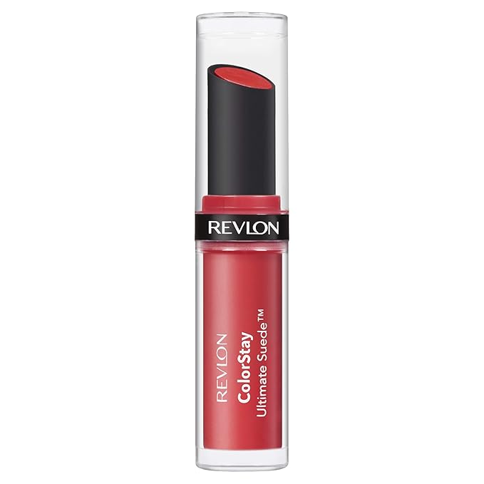 REVLON Lipstick, ColorStay Ultimate Suede Lipstick, High Impact Lip color with Moisturizing Creamy Formula, Infused with Vitamin E, 095 Finale, 0.09 Oz | soft suede finish