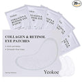 Yeokoe Under Eye Patches for Dark Circles,Puffy Eyes,20 Pairs Face Masks SkinCare With Collagen and Retinol for Anti wrinkles Smooth Fine Lines