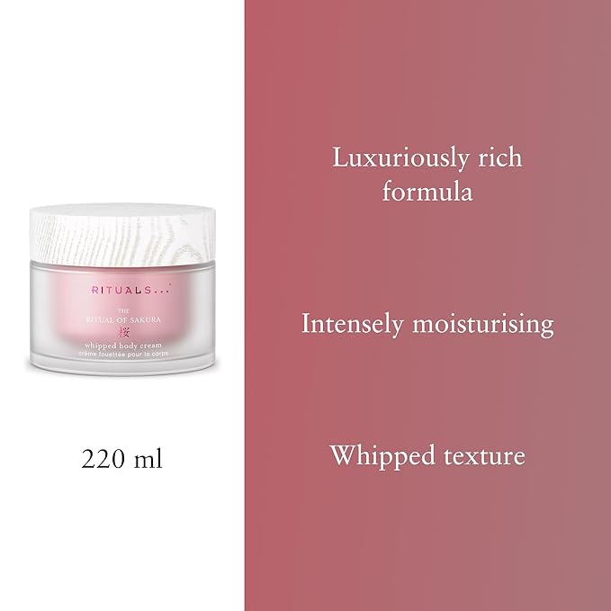 RITUALS The of Sakura Body Cream, Cherry Blossom and Rice Milk Moisturising Body cream