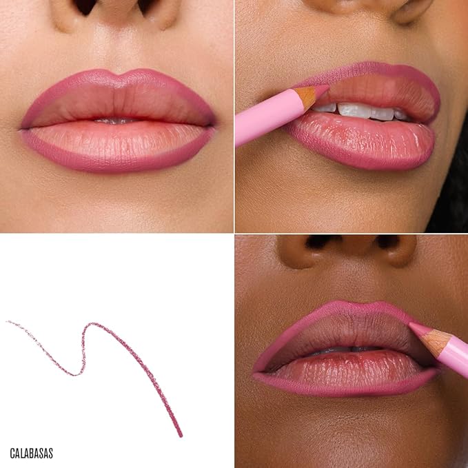 Jeffree Star Cosmetics Velour Lip Liner, Creamy Formula, Satin Finish, Long-Lasting, Peptide Complex, Mineral Oil-Free, Vegan & Cruelty-Free (Calabasas)