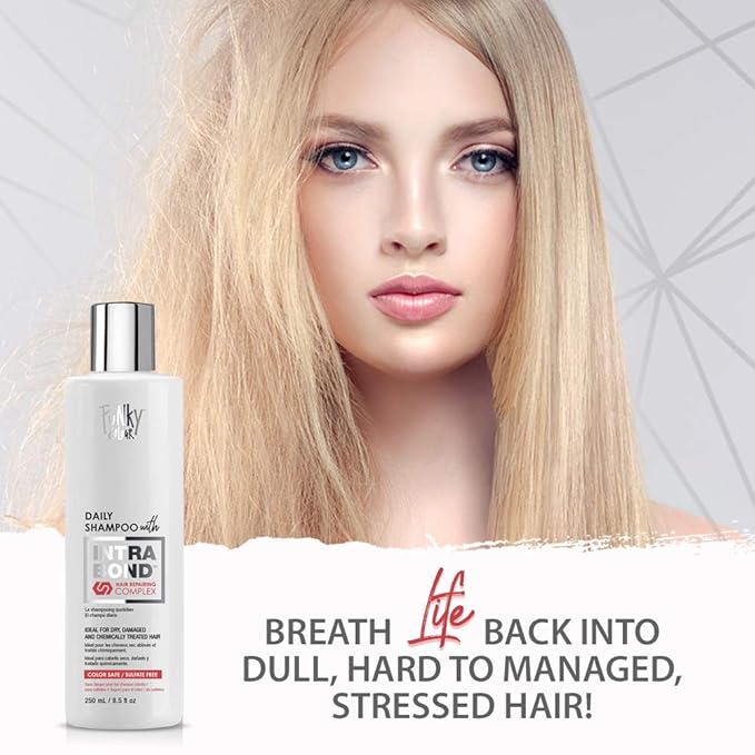 Punky Daily Shampoo with IntraBond Hair Repair Complex - Bond Repair Shampoo, Anti-Breakage, Strengthening Color-Safe & Sulfate-Free, 8.5 fl oz