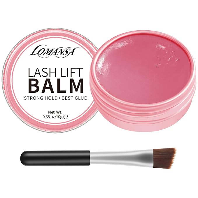 Lash Lift Glue Korean Lash Lift Balm Glue Eyelash Perm Balm Fruit Flavor Lifting Curling Gel for Lash Perm Kit 10g (Peach)