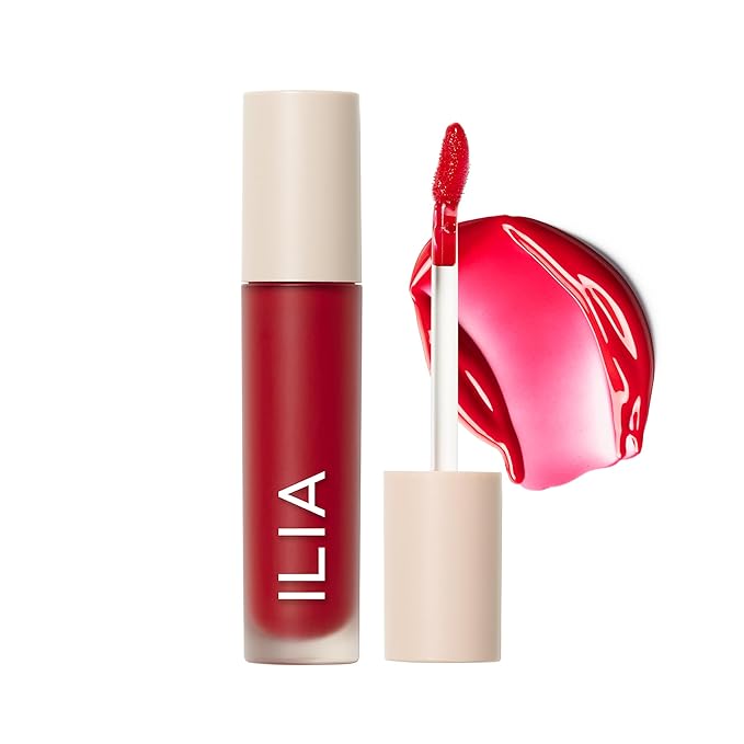 ILIA - Overglaze Hydrating Lip Gloss | Long-Wear, Non-Sticky, 24-Hour Hydration | Smooth + Plump | Vegan + Silicone-, Gluten-, Nanoparticles-Free (Flambé)