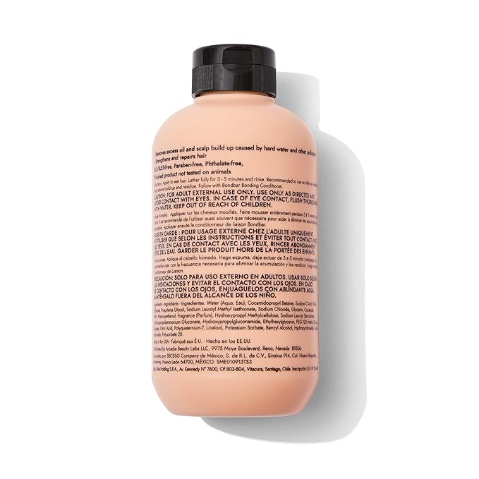Bondbar Clarifying Shampoo, Removes excess oil and scalp build up, Strengthens and repairs hair, Vegan, Paraben Free, 8 Fl Oz