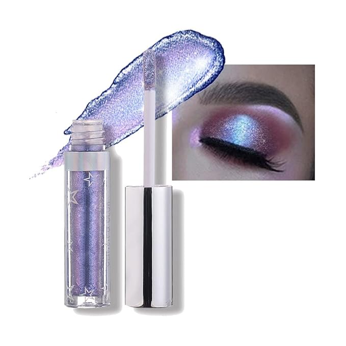 Shining Shimmer Glitter Liquid Eyeshadow Metallic Pigments Makeup Metals Gloss for Eyes Eyeliners Sparkling Eye Shadow Set Gift Shiny Pen Eyeliner Kit (A109)