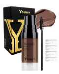 3D Tinted Eyebrow Gel Kit With Brow Stamp Stencil，Long Lasting 24 Hours Waterproof Smudge-proof Brow Cream Makeup Kit（Dark BROWN)