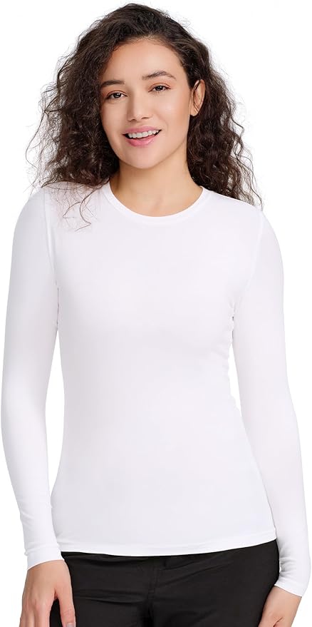 COZYFIT Scrub Undershirts Long Sleeve Women - Underscrub Comfort Tee