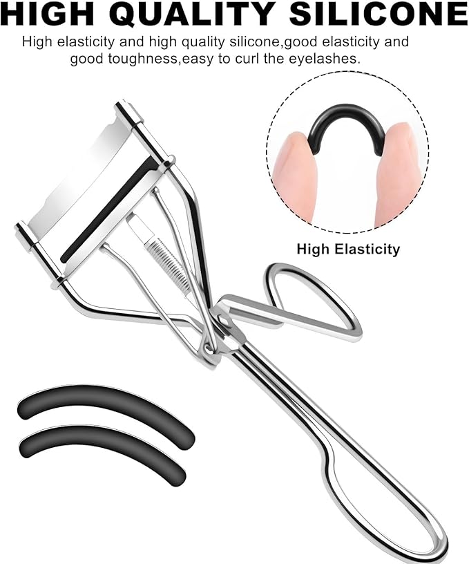 Fit for Tweezerman Eyelash Curler Refills,30Pack Fit for Shiseido Eyelash Curler Refill Pads,Uniseval Rubber Refills Compatible with Tweezerman & Shiseido EyelashCurler.