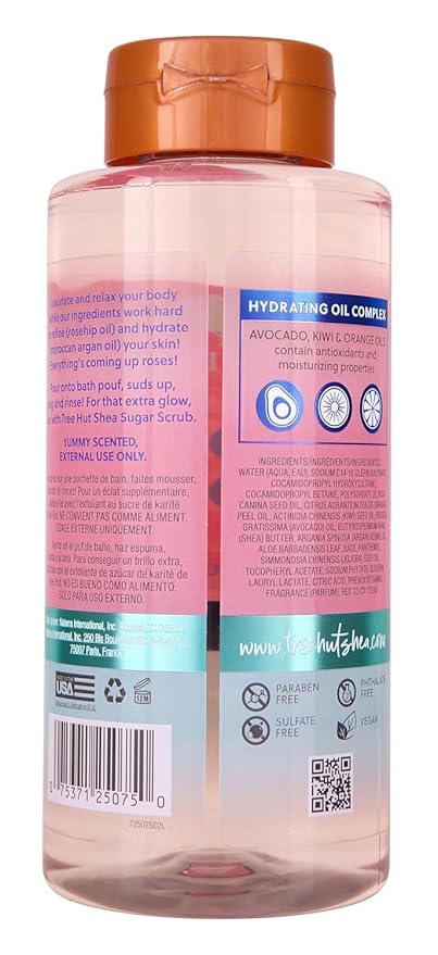 Tree Hut Moroccan Rose Nourishing & Moisturizing Foaming Gel Wash, 18 oz., Hydrating