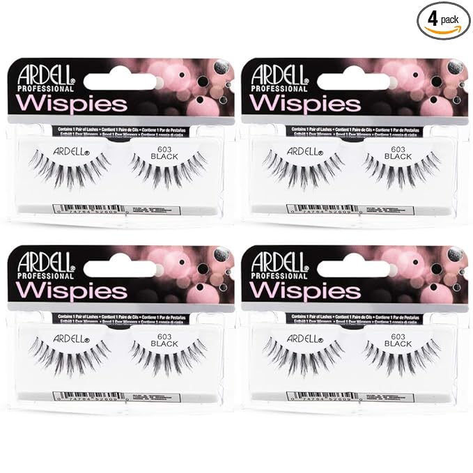 Ardell Clusters 603 – Lightweight, Natural Lashes, Demi Wispies Eyelashes, 4 Pack