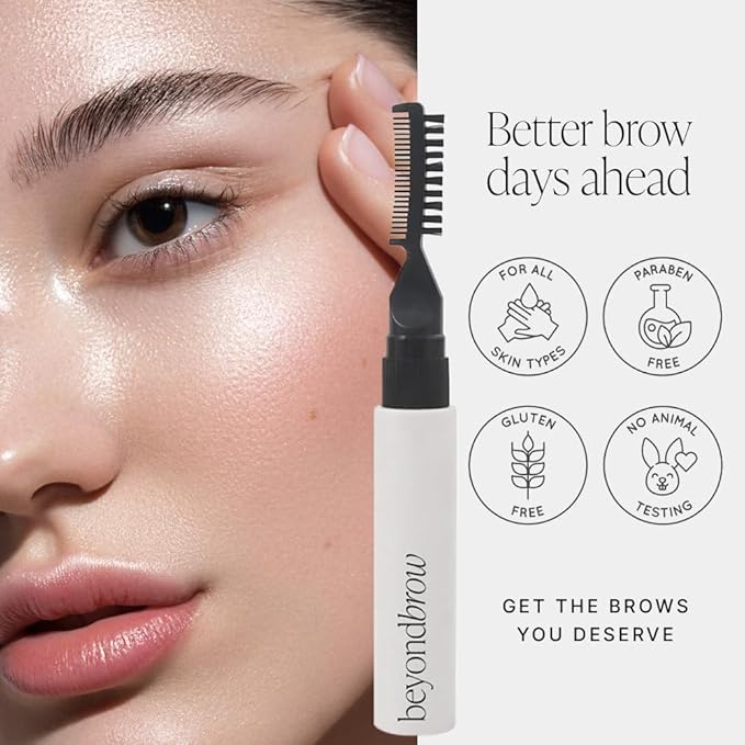 3D Brow Gel & Wax with Lamination Effect, 2-In-1 Hybrid Formula - From Soft, Natural Brows to Fluffy, Feather Brows - Vegan, Cruelty-free, Long Lasting, Water-resistant