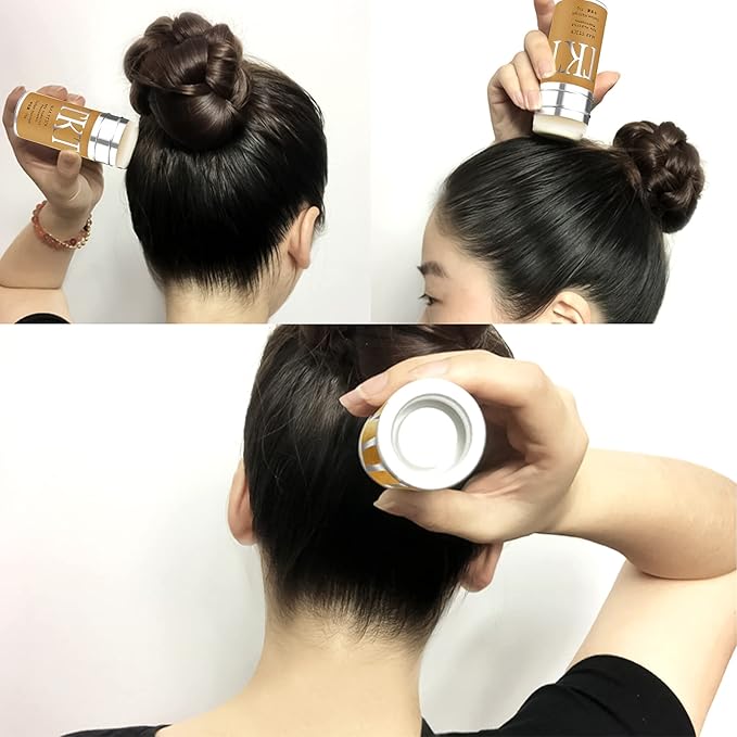 Hair Wax Stick for Wigs + 4 PCS Edge Brushes Hair Styling Comb Set, Edge Control Slick Stick Hair Pomade 2.7Oz Stick Non-greasy Styling Wax, Long Lasting, Strong Hold Temporary Hair Product