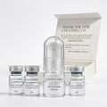 Mon Lumiere Micro Infusion System for Face – Gold Spring-Loaded Facial Stamp with PDRN & Peptides – At-Home Skincare Kit for Glow, Smoother-Looking Skin & Visible Radiance – 3 Single-Dose Serums