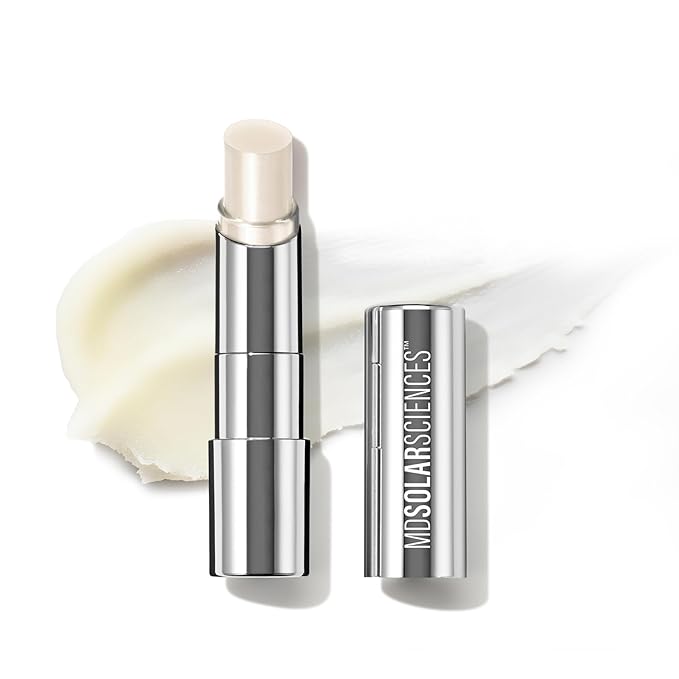 MDSolarSciences Tinted Sheer Lip Balm SPF 30 | Hydrating Lip Sunscreen | Shea Butter, Jojoba & Avocado Oils | Moisturizing, Vegan, & Clean| 0.15 oz, Crystal