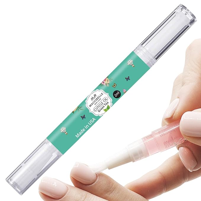 Pure Cuticle & Nail Oil Pen 2ml Heals Dry Cracked Cuticles (Green Tea)