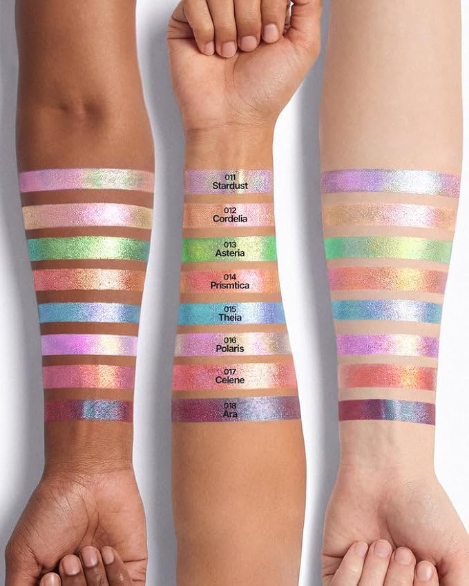 Moira | Supernova Multichrome Gel Eyeliner | Smooth gel texture, Built-In Sharpener, Water & Smudge-Proof | Shade (011, Stardust) | Upto 12hrs
