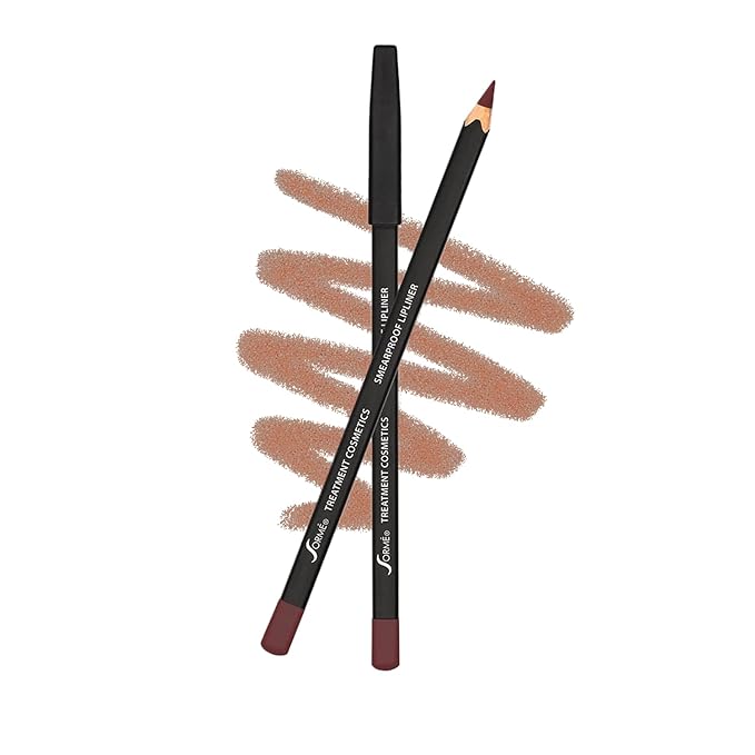Sorme Cosmetics Smearproof Lipliner in Earth 0.06 oz | Smudgeproof Nude Lip Liner Pencil | High Definition Waterproof Lip Liners for Women | Hydrating Lip Pencil | Matte Lip Pencil Liner Makeup