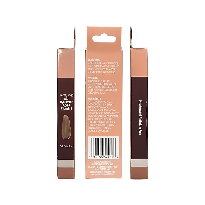 b.pure Glow Up Liquid Contour Wand | Hyaluronic Acid & Vitamin E | Blendable, Buildable Formula | Fair/Medium, 0.27 oz, 3-Pack