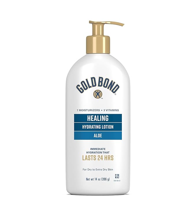 Gold Bond Healing Hydrating Lotion, 14 oz., Body Lotion with Aloe, Moisturizes, Immediate 24-Hour Hydration