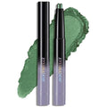 Cream Eyeshadow Stick, Green Shimmer Eye Shadow for Older Women Long-Lasting Waterproof, Metallic Eyeshadow Pencil Crayon Buildable & Blendable High Pigmented Sparkle Eye Highlighter Makeup