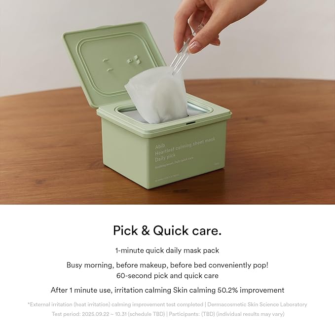 Abib Heartleaf Sheet Mask Daily Pick (30 Sheets)