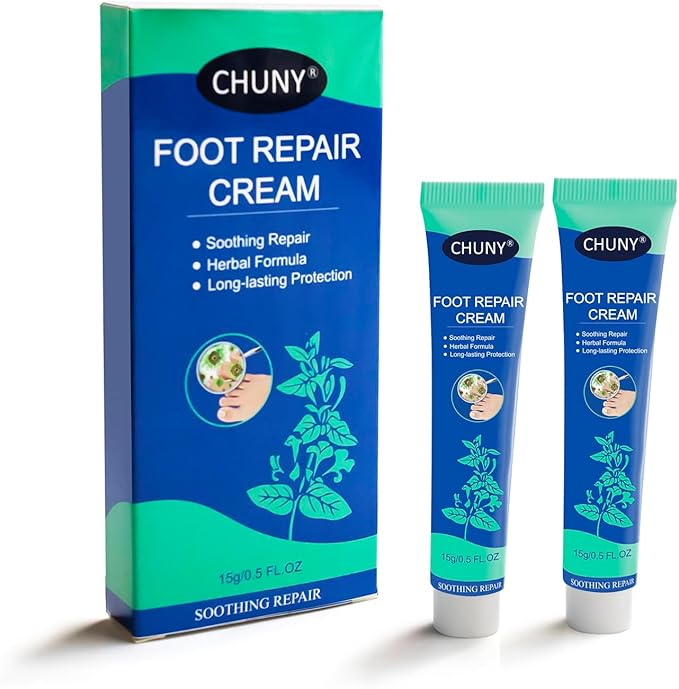 CHUNY Foot Cream for Cracked Heels Cream - Extra Strength for Cracked Heels, Dry Skin & Itchy Feet – Soothes Burning, Scaling & Irritation for Men and Women