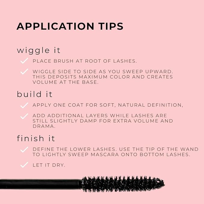 Honeybee Gardens Bellissima Volumizing Mascara in Coffee Bean – Brown Mascara for Volume and Length, Smudge-Proof and Water-Resistant, Hypoallergenic Formula for Sensitive Eyes, 0.13 oz